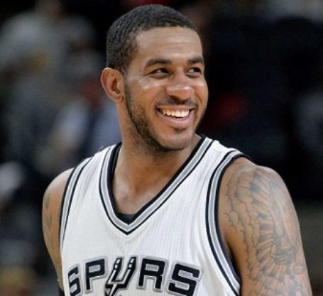 Aldridge grinning